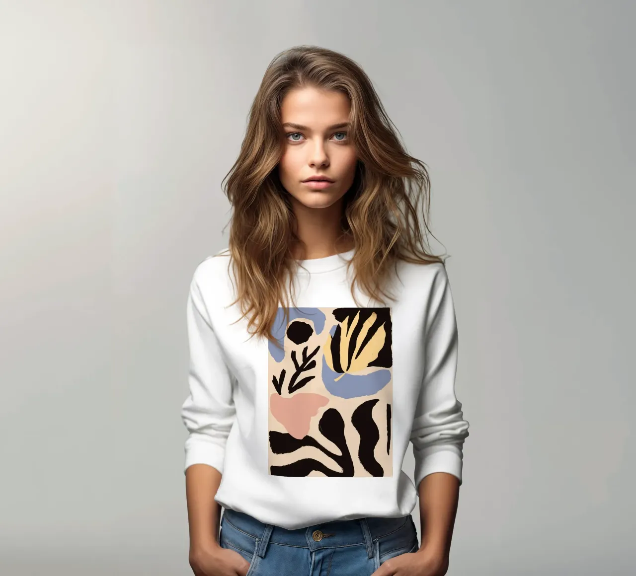 Formas botánicas abstractas sudadera de Sun Riser