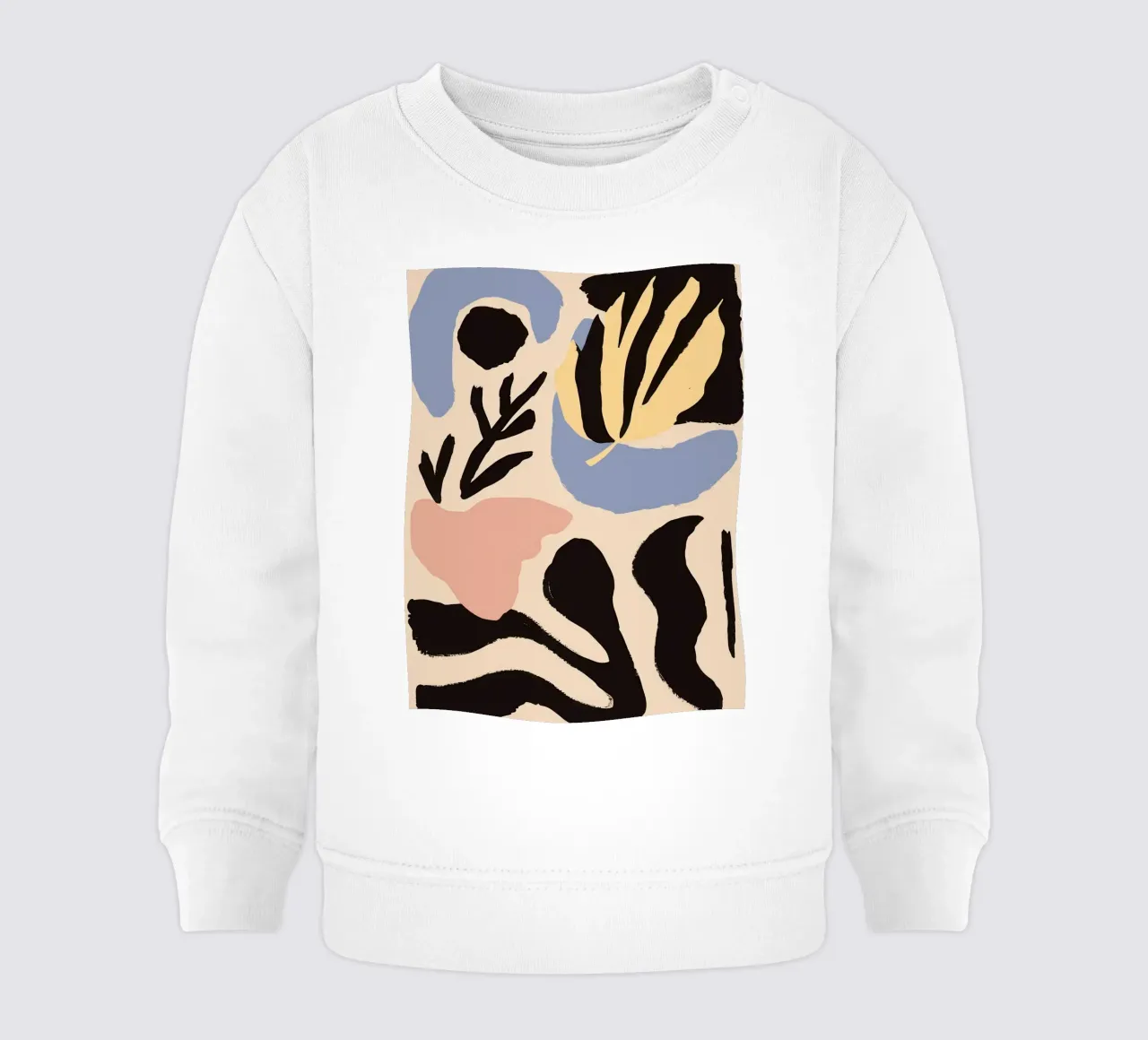 Formas botánicas abstractas sudadera de bebé de Sun Riser