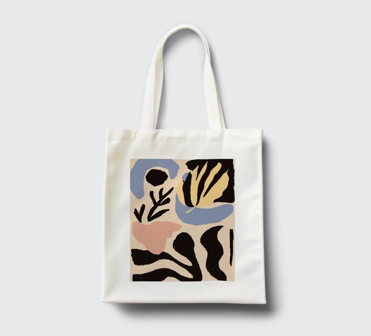 Forme botaniche astratte borsa in juta da Sun Riser