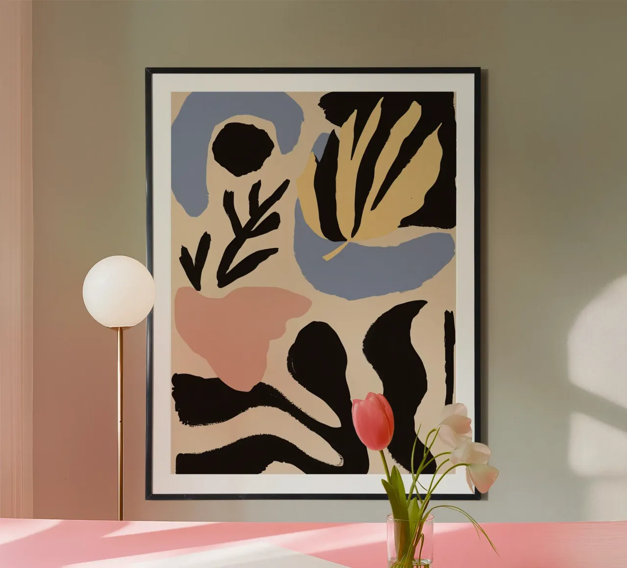 Abstrakte botanische Formen Hahnemühle von Sun Riser