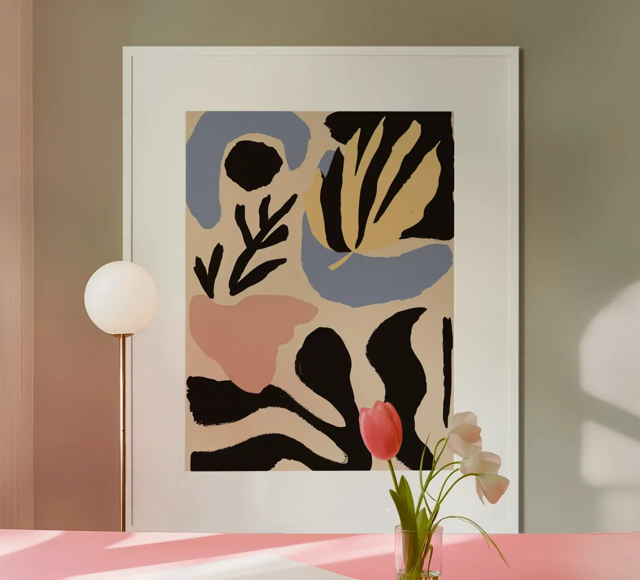 Abstrakte botanische Formen Hahnemühle von Sun Riser