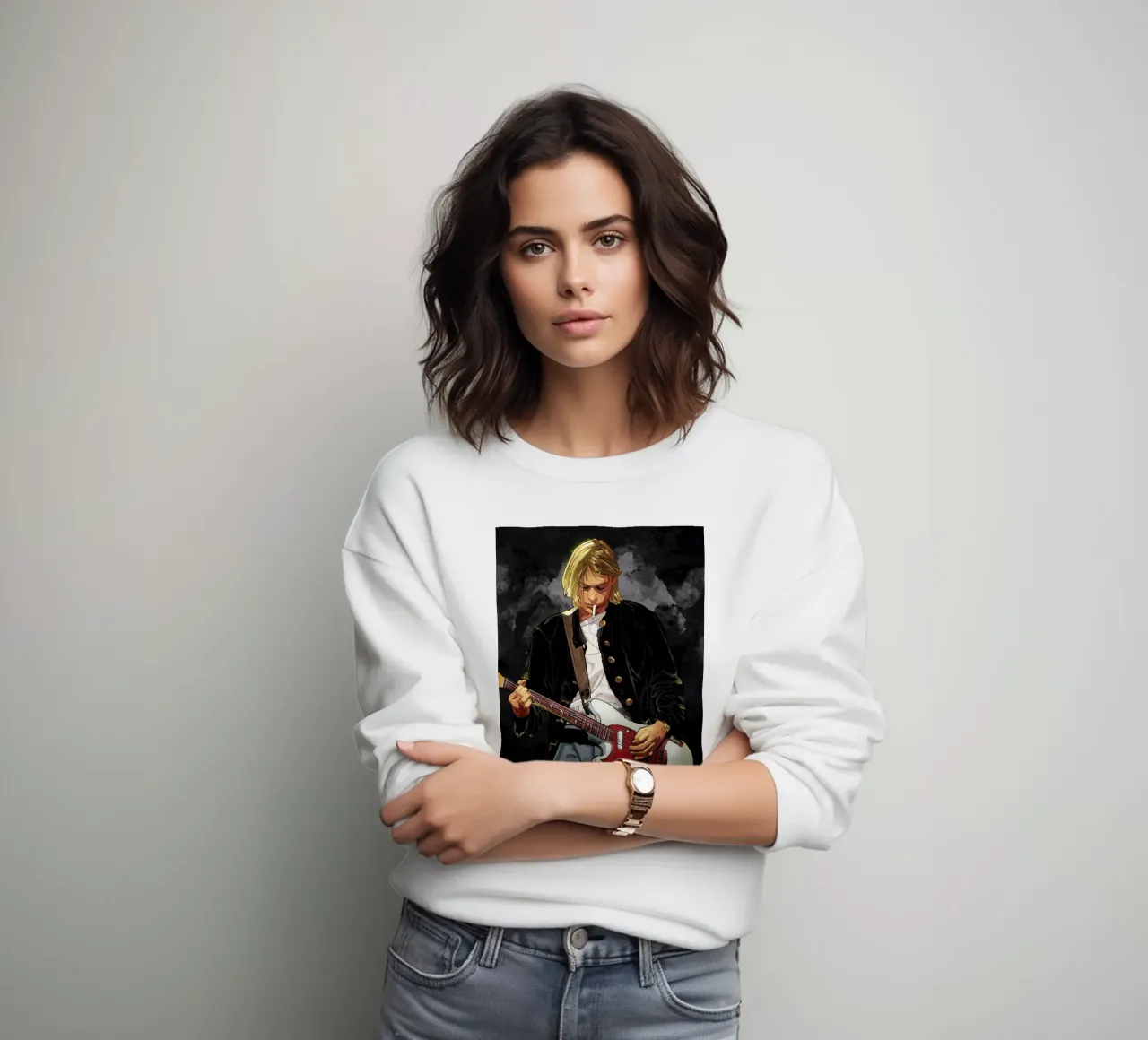 Kurt Cobain Nirvana felpa da nabakumov