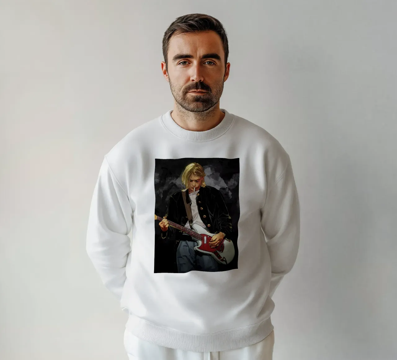 Kurt Cobain Nirvana felpa da nabakumov