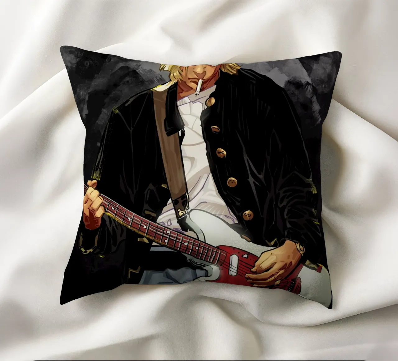 Kurt Cobain Nirvana cuscino da nabakumov