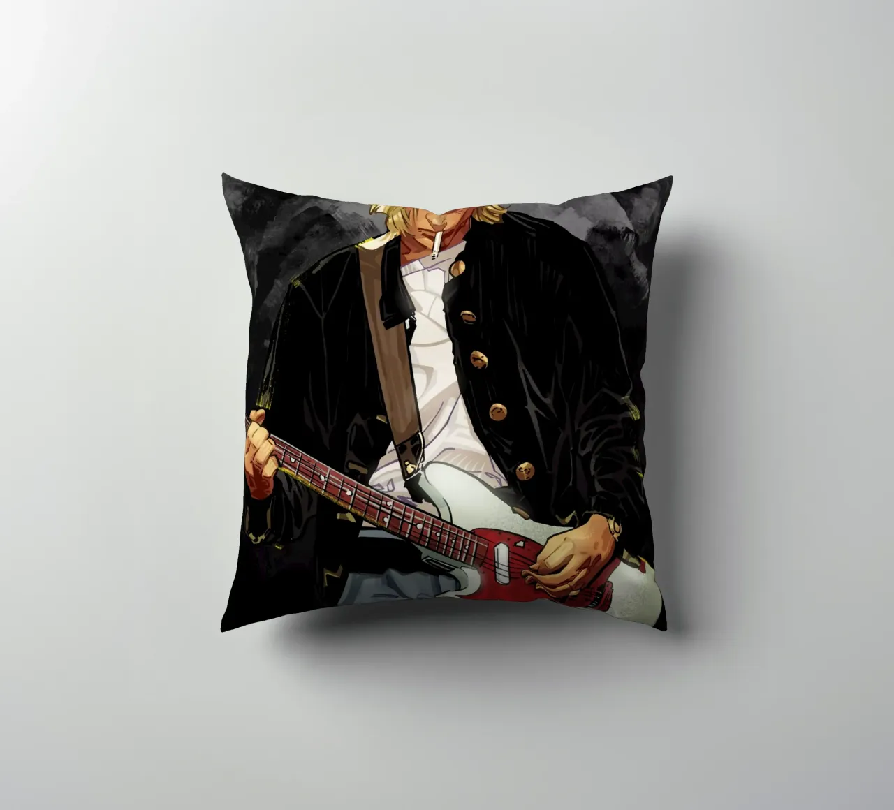 Kurt Cobain Nirvana cuscino da nabakumov
