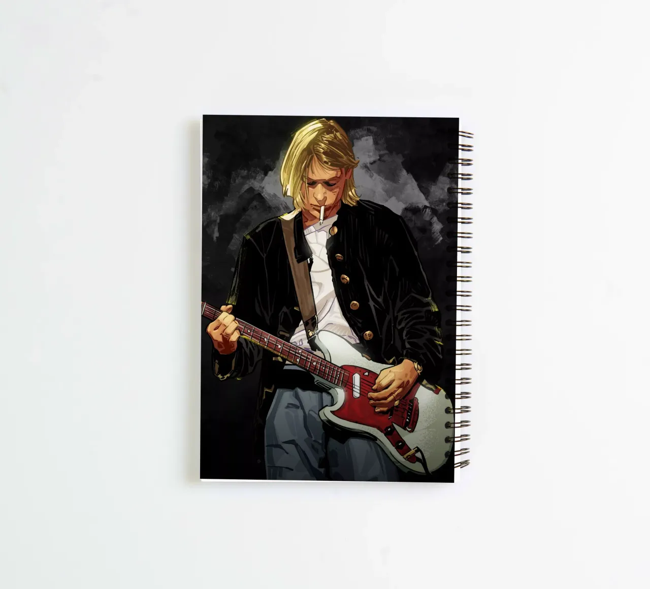 Kurt Cobain Nirvana spiral notebook by nabakumov