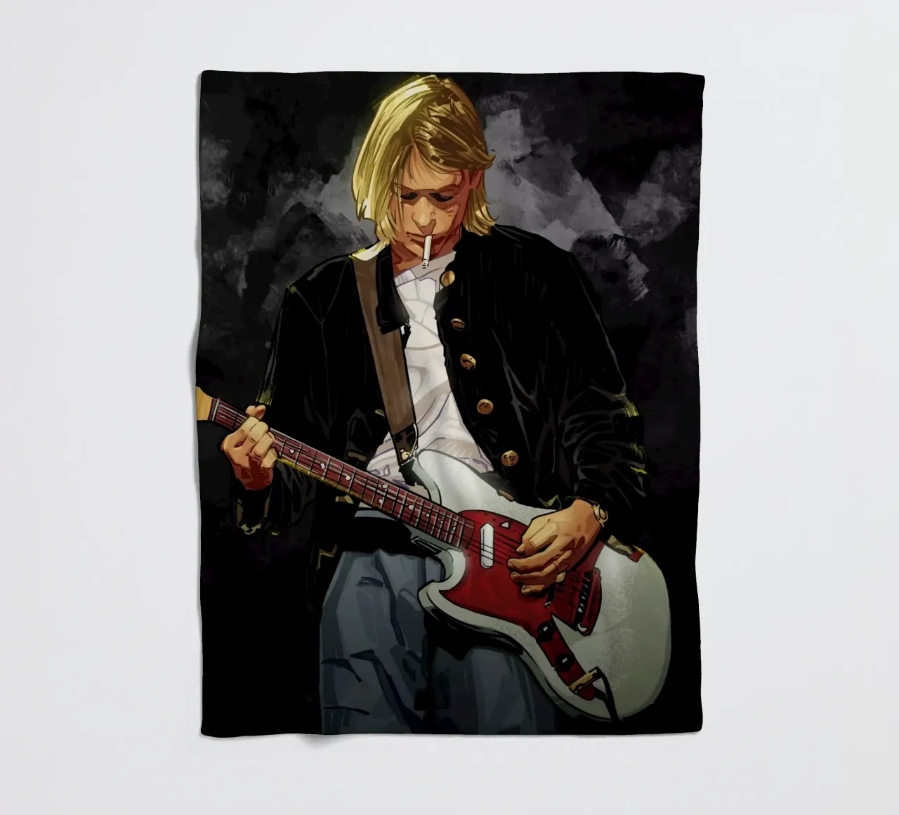 Kurt Cobain Nirvana coperta in pile da nabakumov