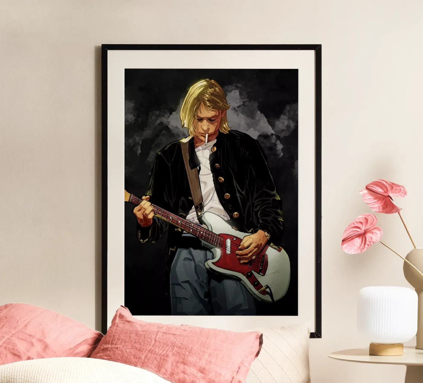 Kurt Cobain Nirvana poster da nabakumov