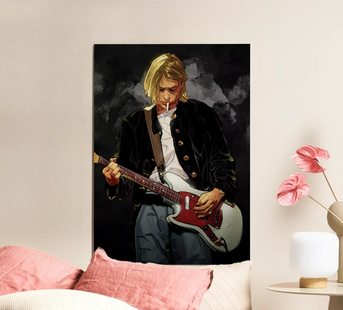 Kurt Cobain Nirvana poster da nabakumov