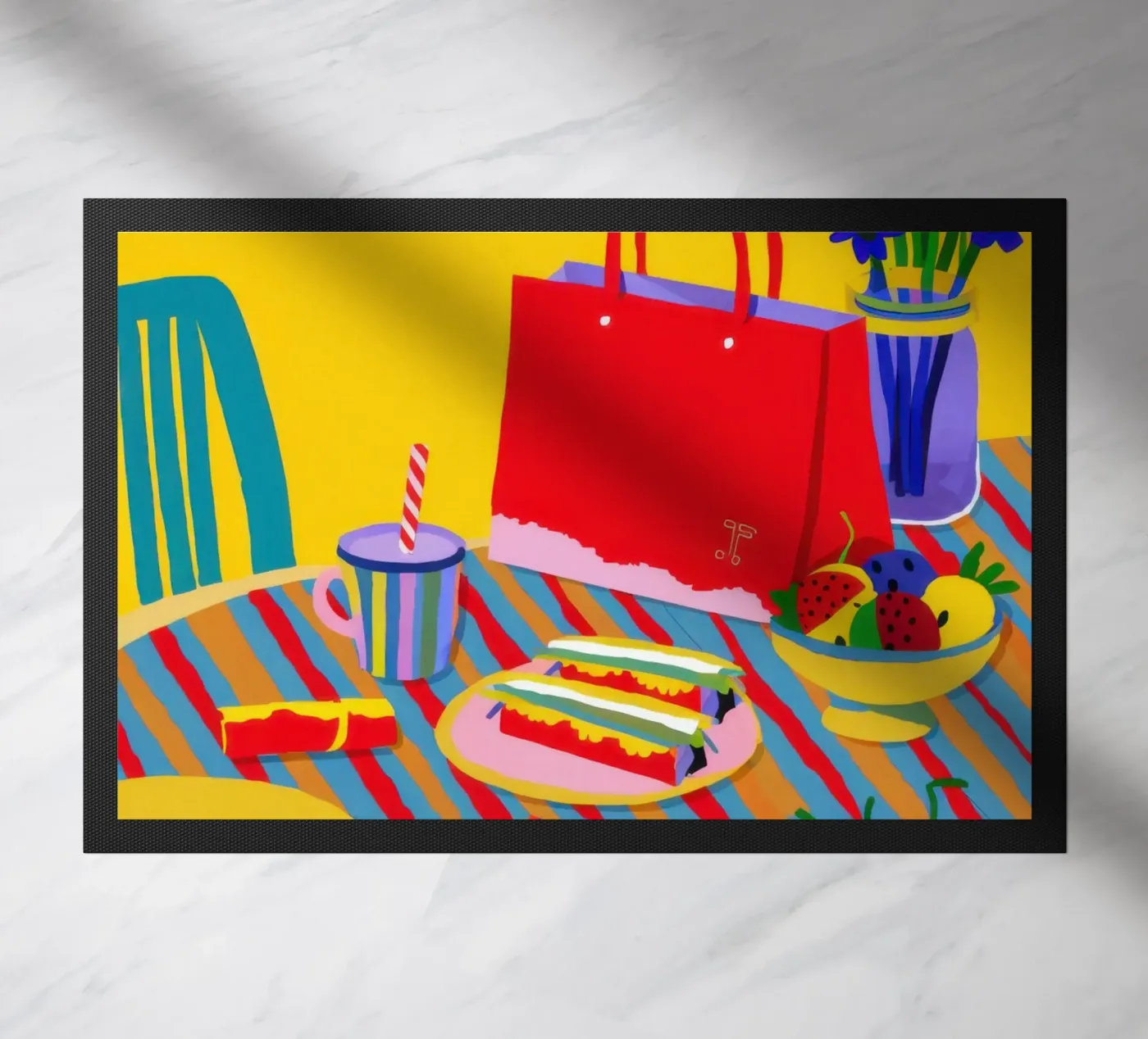 Bountiful Dinner Spread doormat by Sun Riser