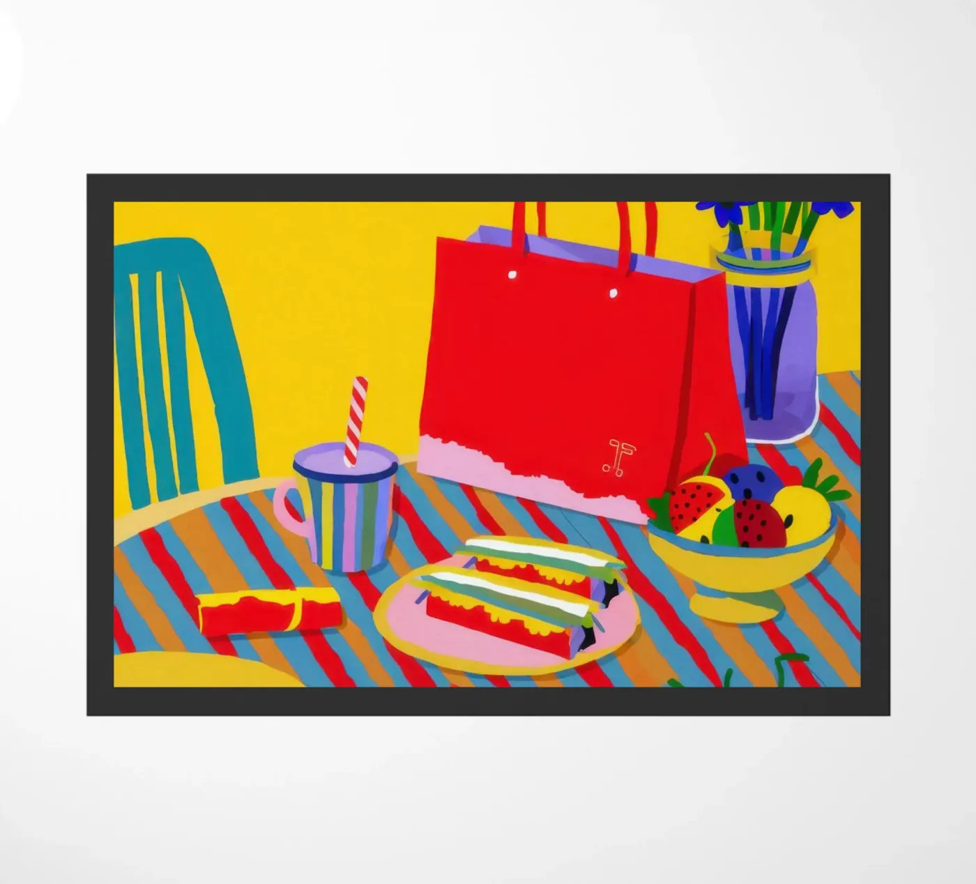 Bountiful Dinner Spread doormat by Sun Riser