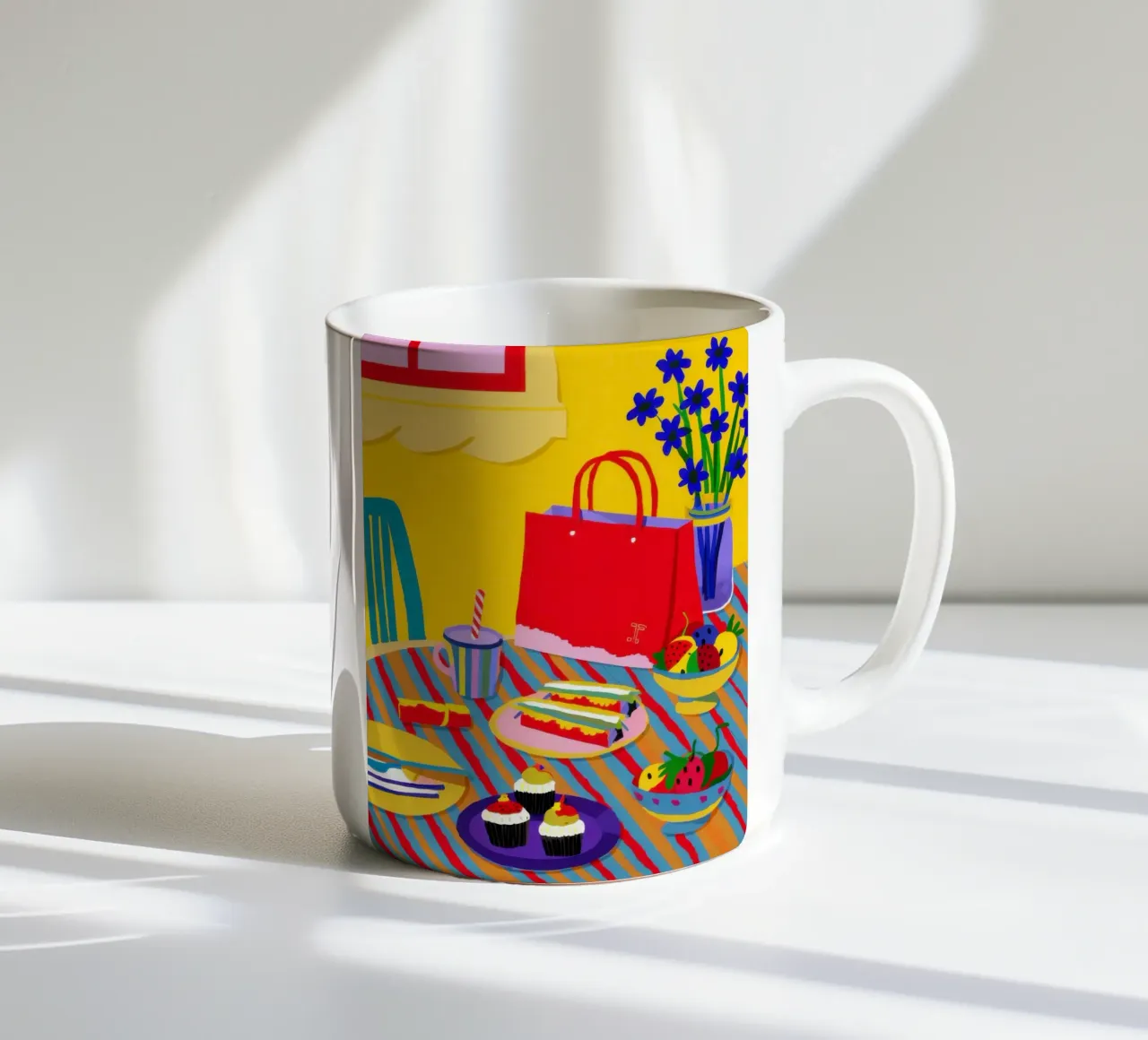 Cena abbondantemente distribuita tazza in ceramica da Sun Riser