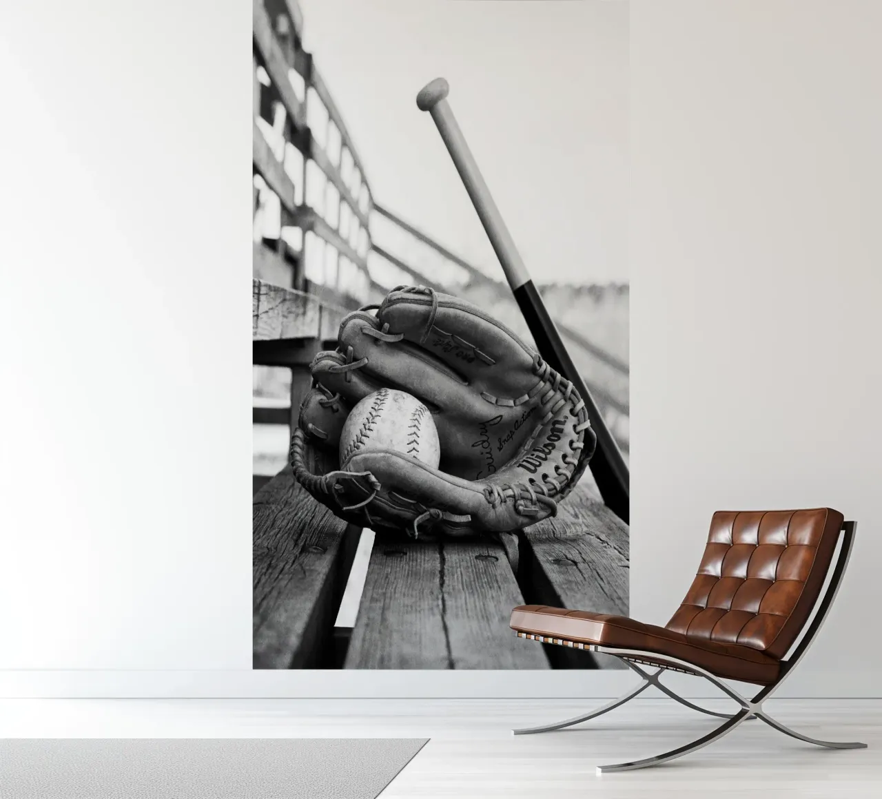 Baseball Essentials fotobehang van blacsteel