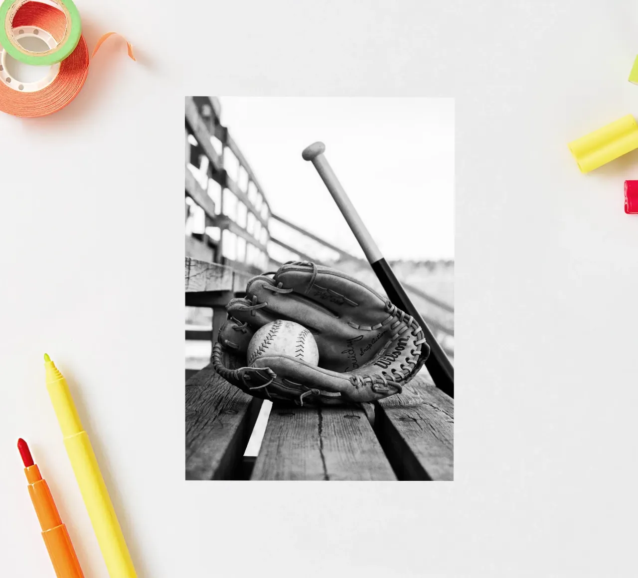 Essentiële honkbalgegevens sticker van blacsteel