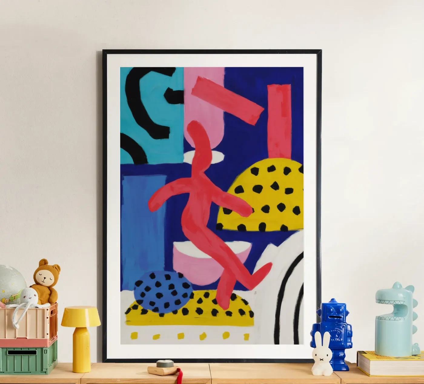 Dancing Forms Fiesta poster by Sun Riser
