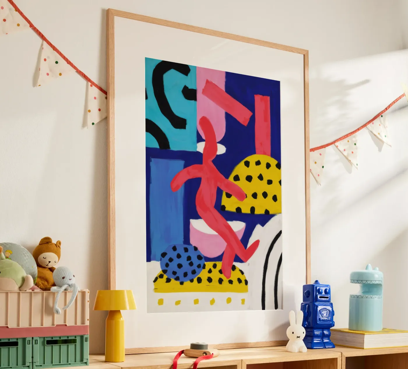 Dancing Forms Fiesta poster by Sun Riser