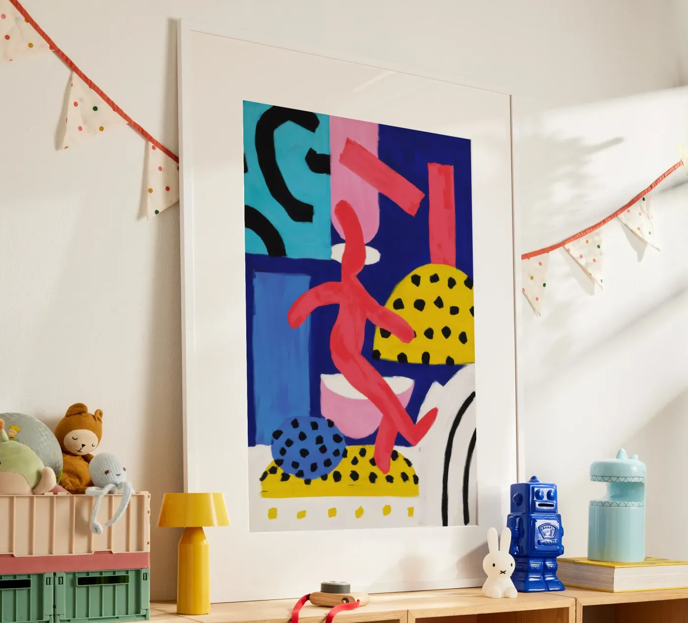 Dancing Forms Fiesta poster by Sun Riser