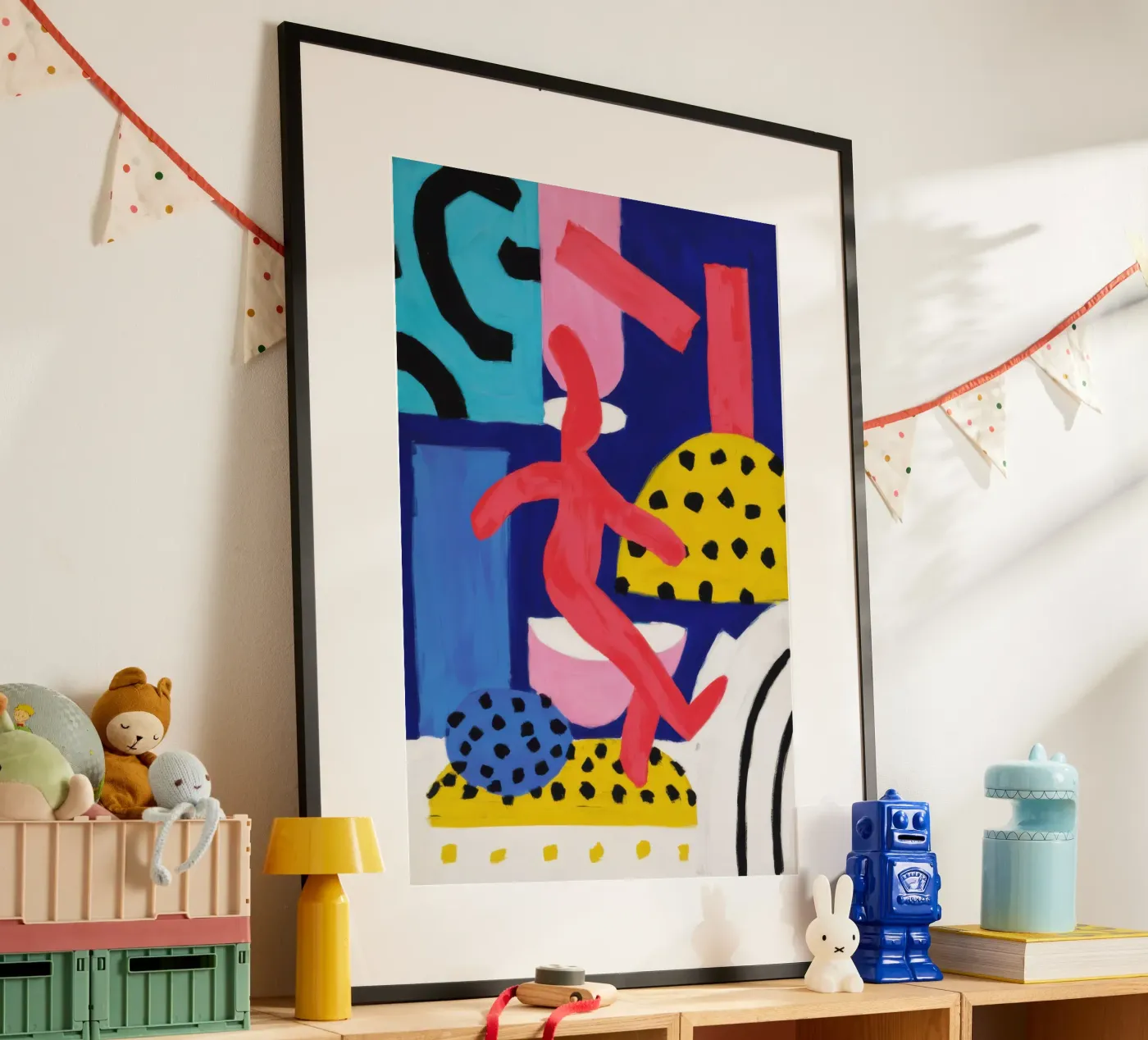 Dancing Forms Fiesta poster by Sun Riser