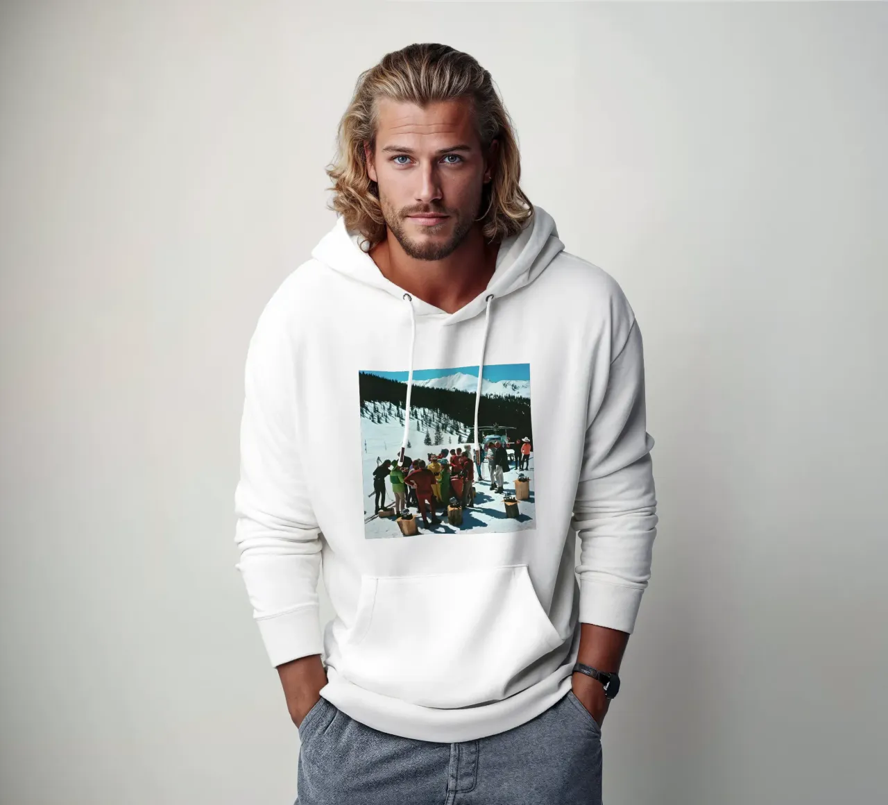 Snowmass Picnic felpa con cappuccio da arleneturnershop