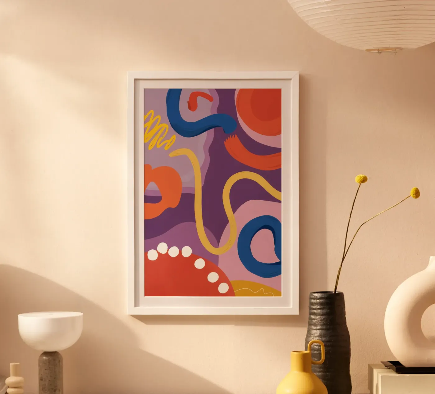 Electric Abstract Currents poster by Sun Riser