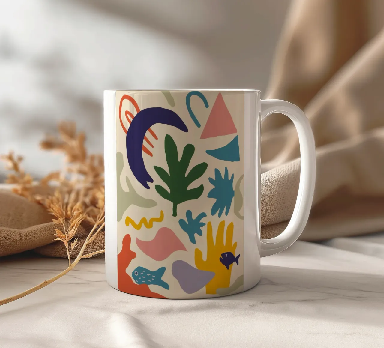 Menagerie astratte e oniriche tazza in ceramica da Sun Riser