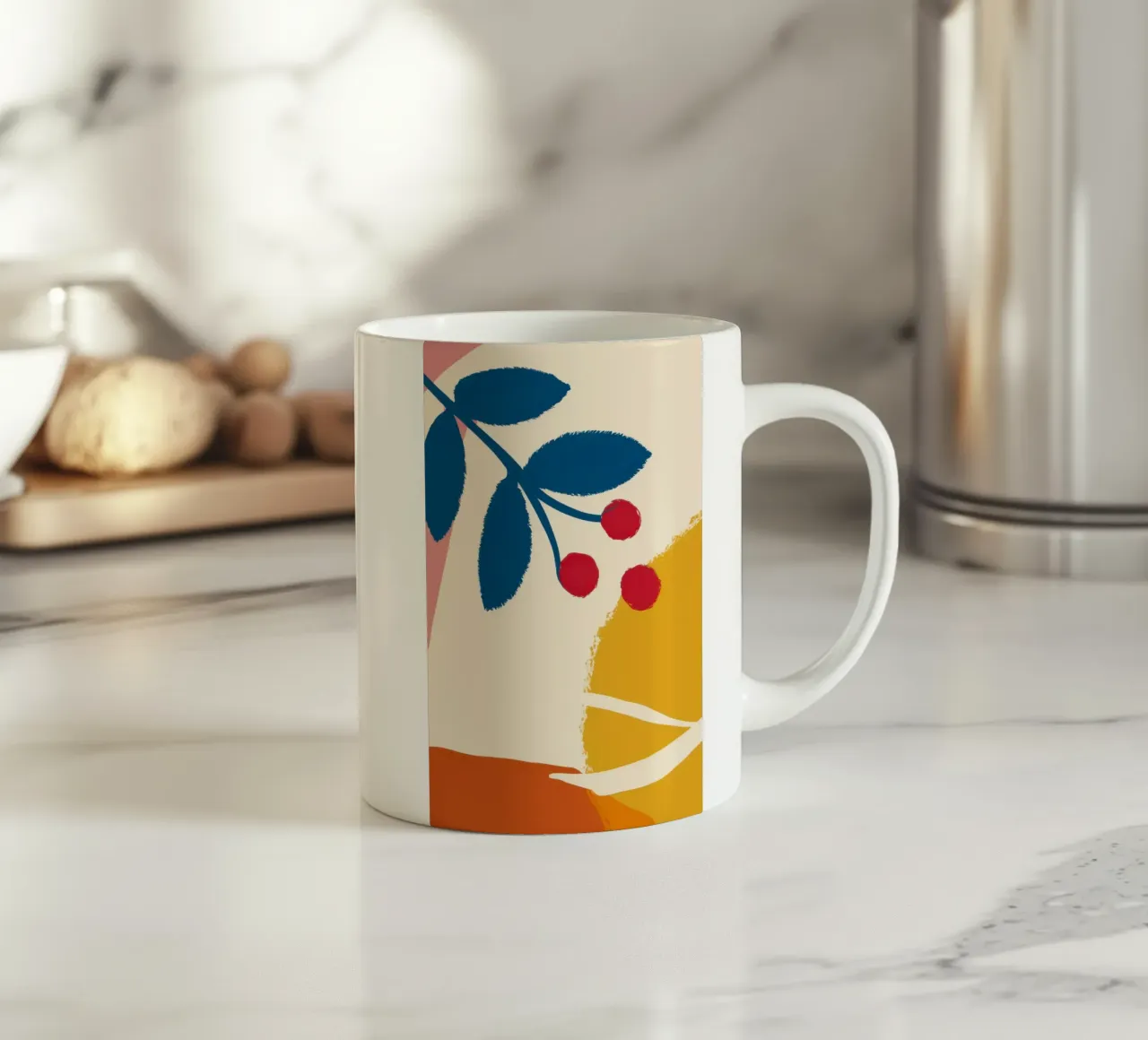 Ramo di bacche minimalista tazza in ceramica da Sun Riser