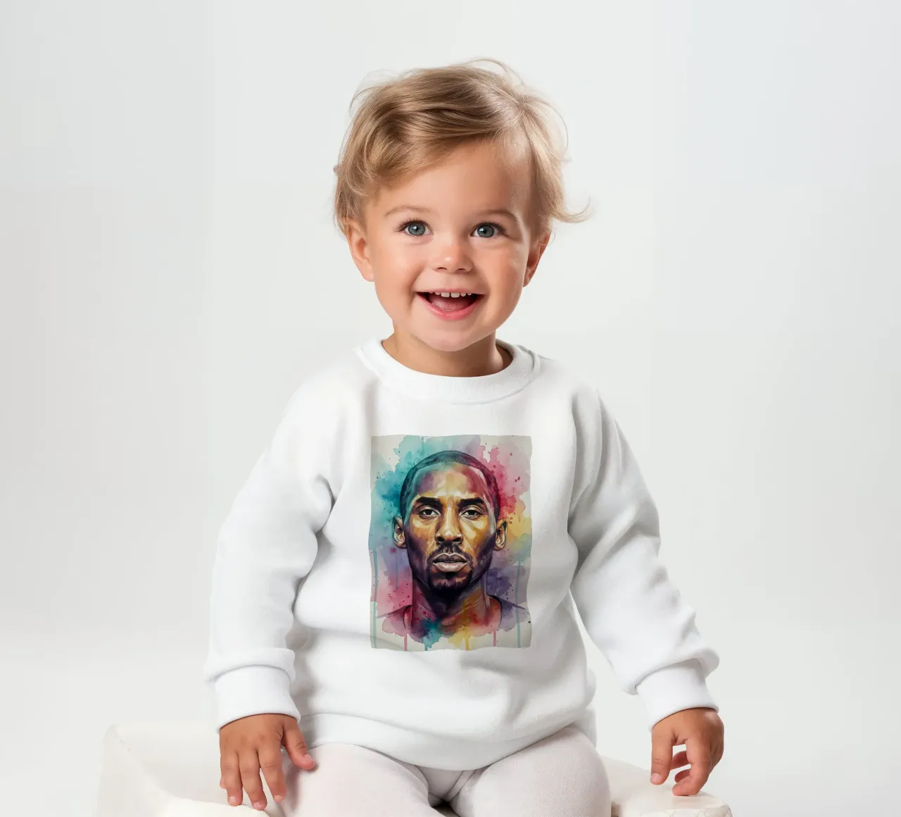 Arte astratta colorata di Kobe Bryant felpa neonato da Kalis