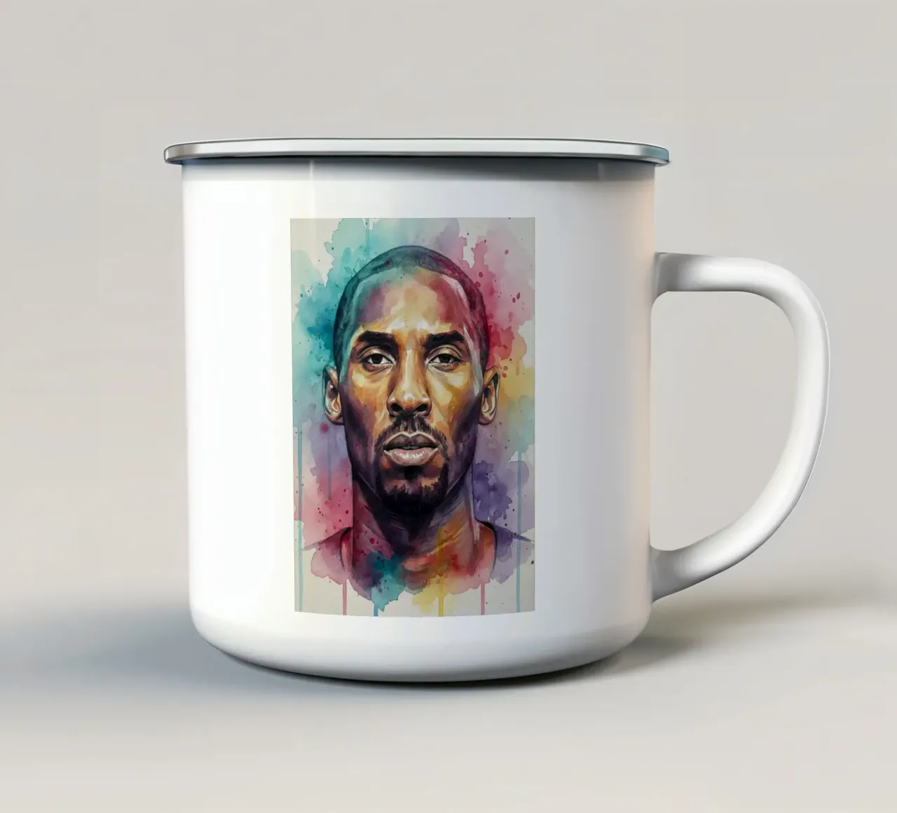 Arte astratta colorata di Kobe Bryant tazza in smalto da Kalis