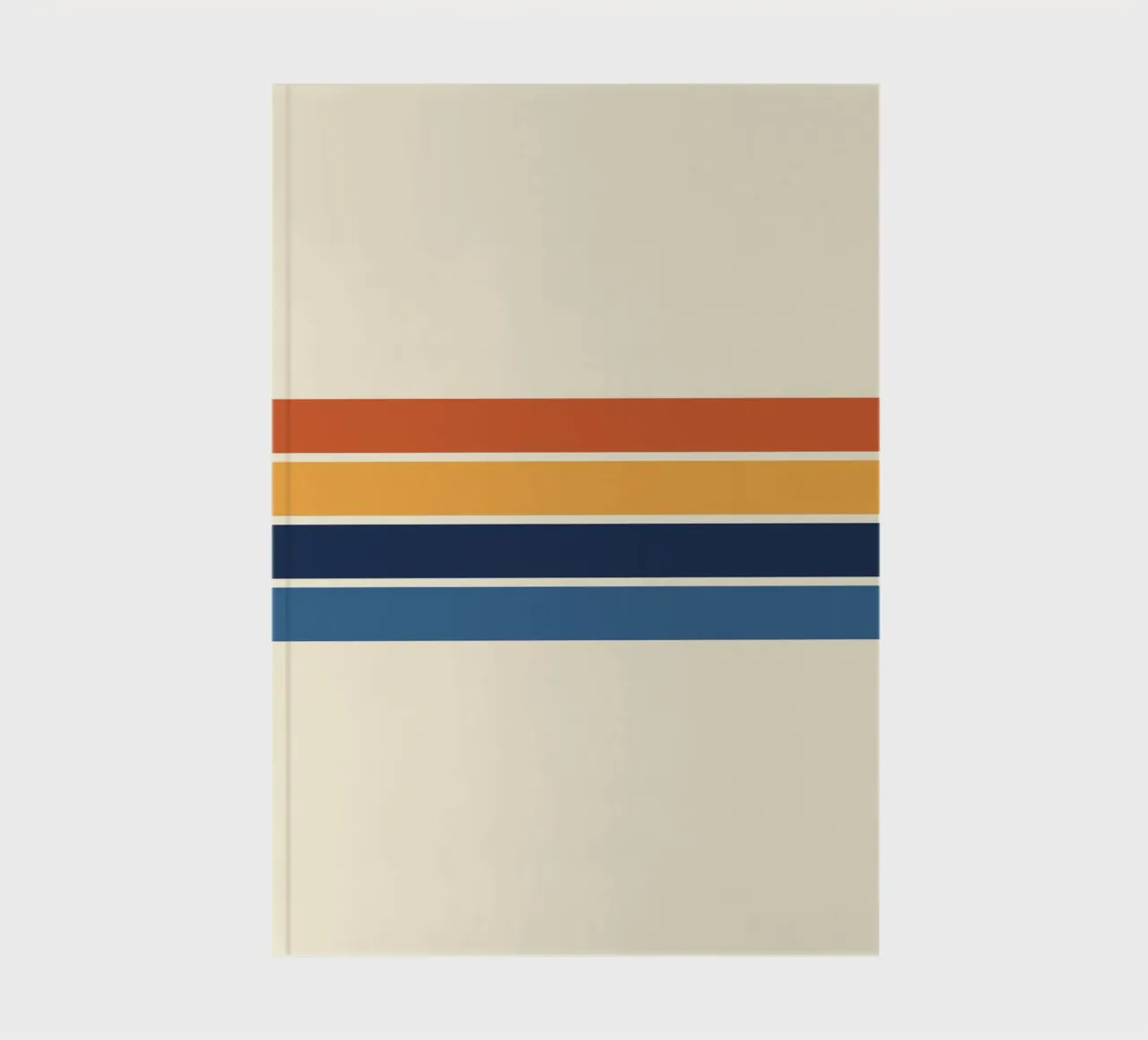 Retro Stripes Pattern 01 notebook by Altruist Studio