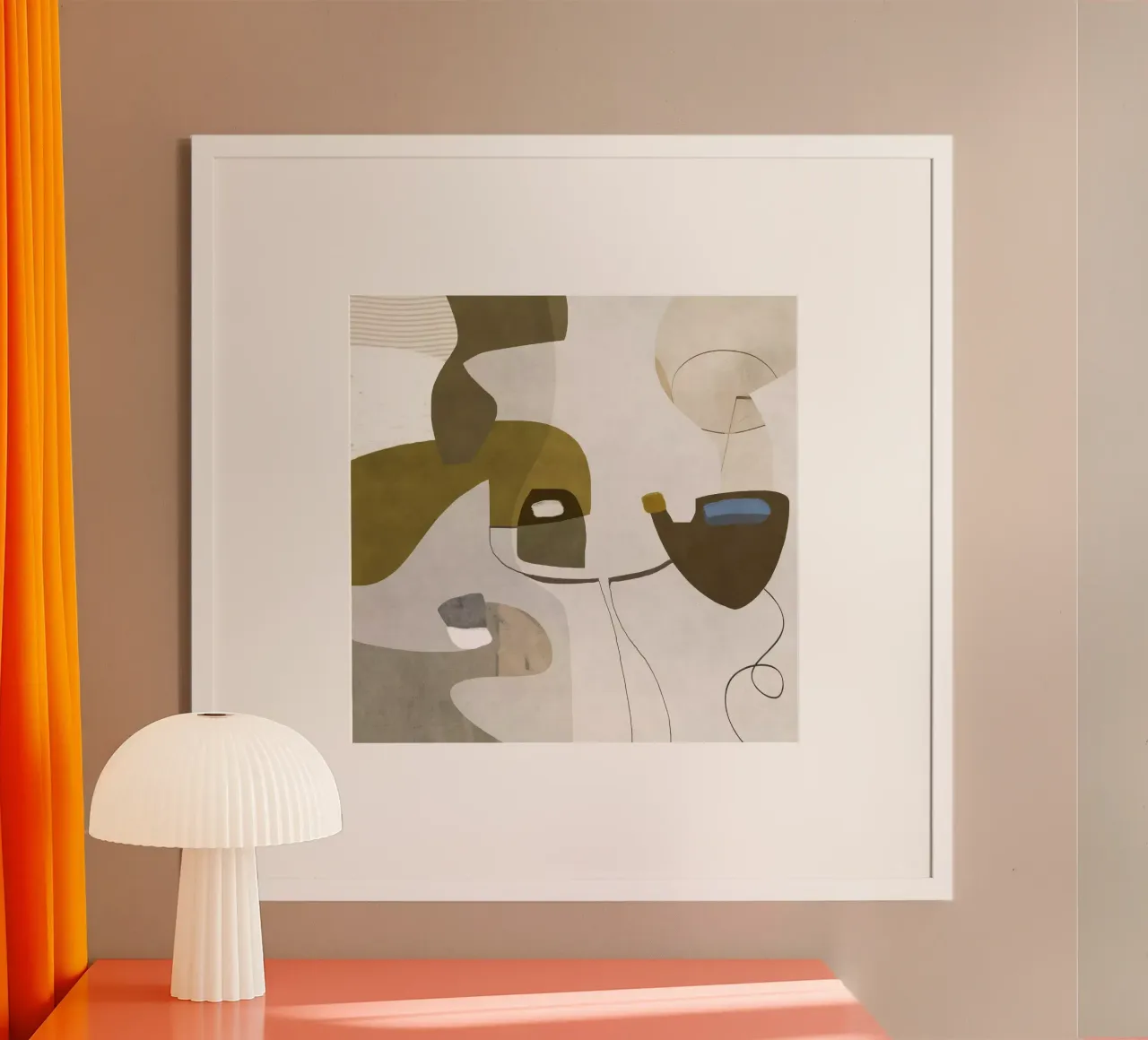 Effortless poster con telaio in legno da RobertoMoroArt