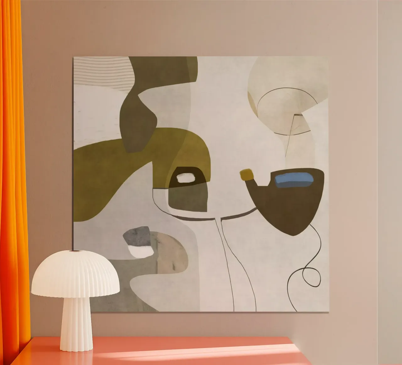 Effortless poster con telaio in legno da RobertoMoroArt