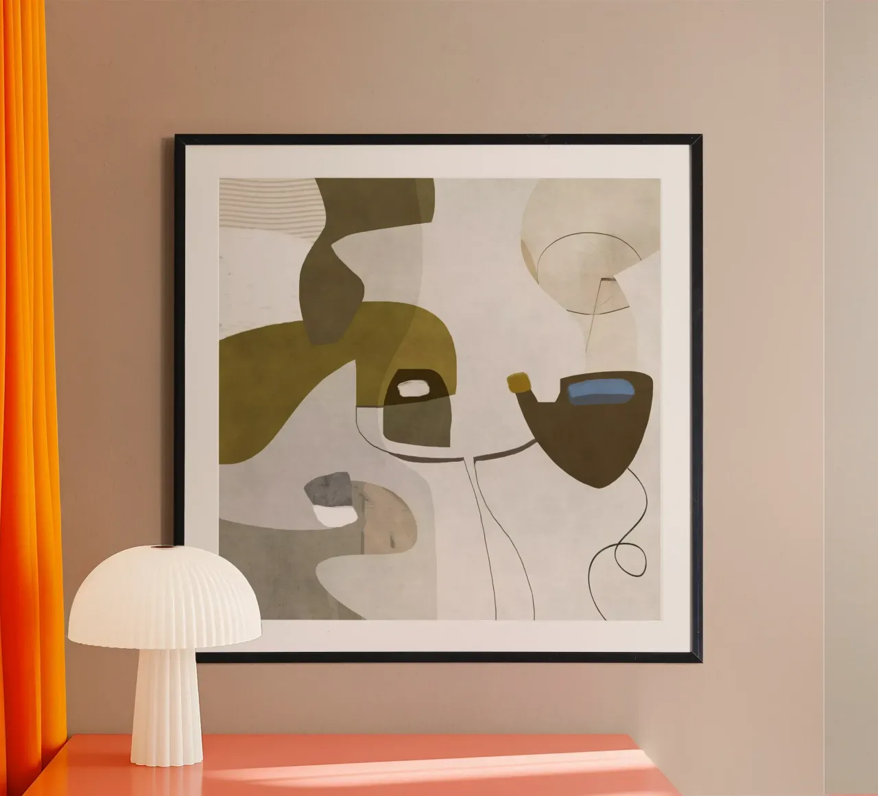 Effortless poster con telaio in legno da RobertoMoroArt