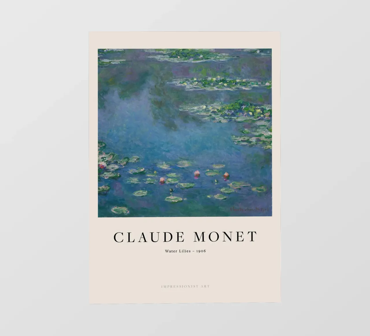 Monet - Ninfee telo in pvc da clay bobby