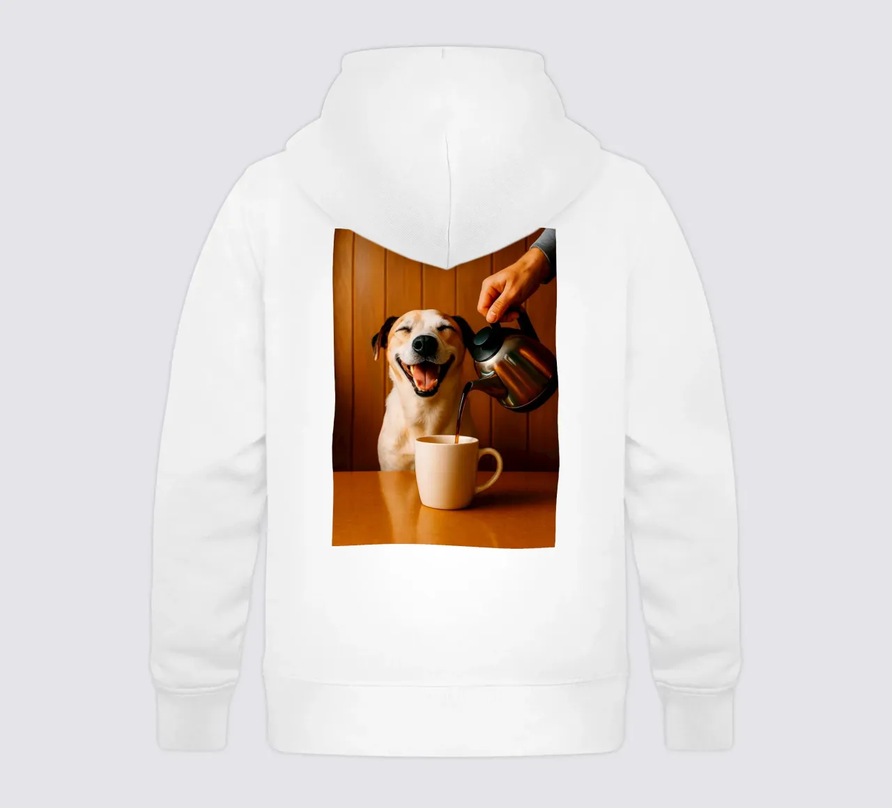 sorriso cane e caffè felpa bambino con cappuccio da tamarind