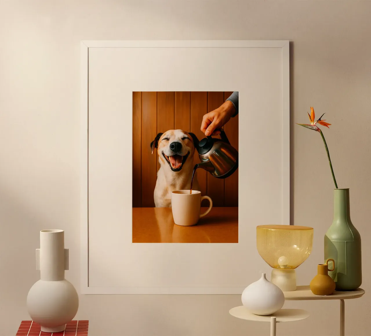 sorriso cane e caffè carta hahnemühle da tamarind