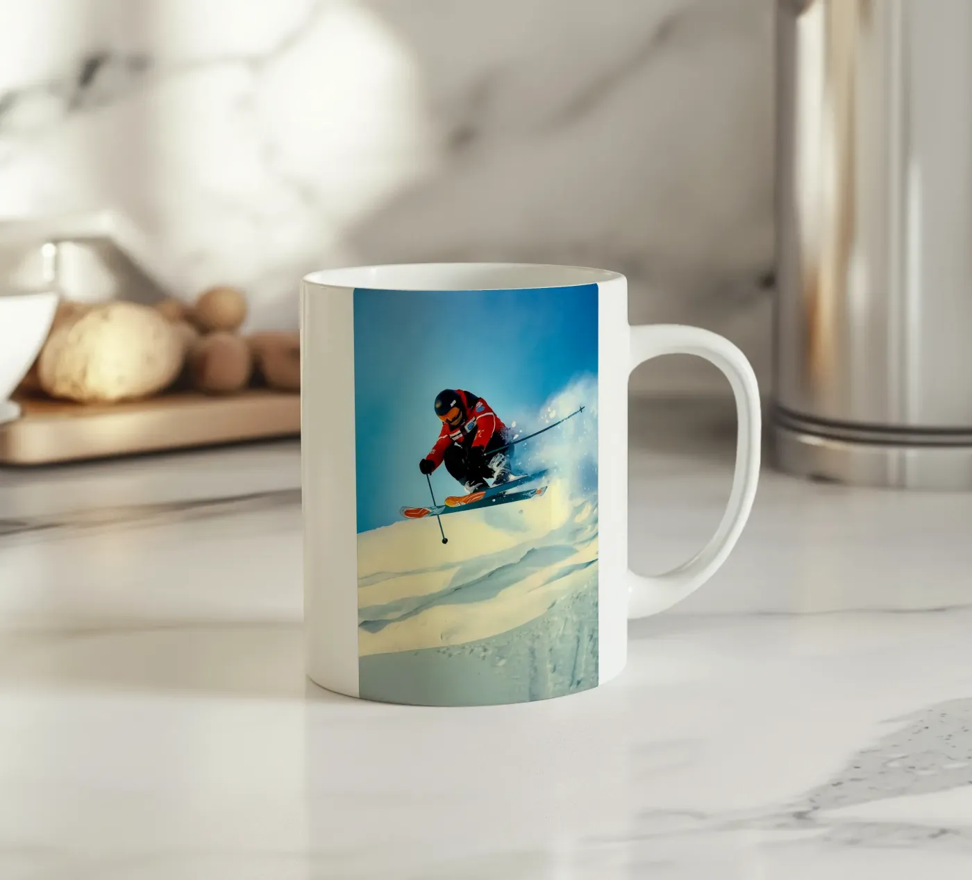 ski ceramic mug by tamarind