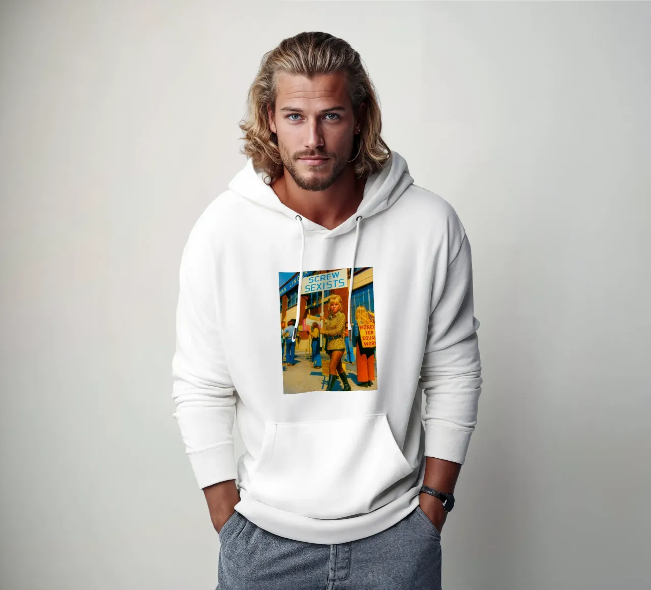 fanculo alle donne sessiste felpa con cappuccio da tamarind