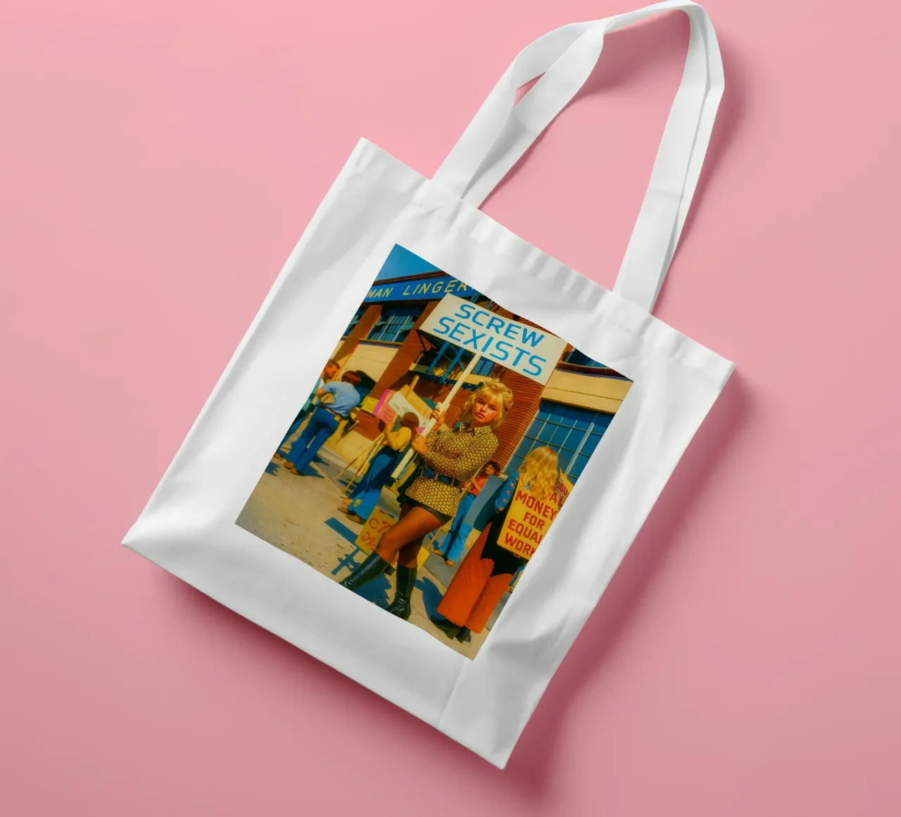fanculo alle donne sessiste borsa in juta da tamarind