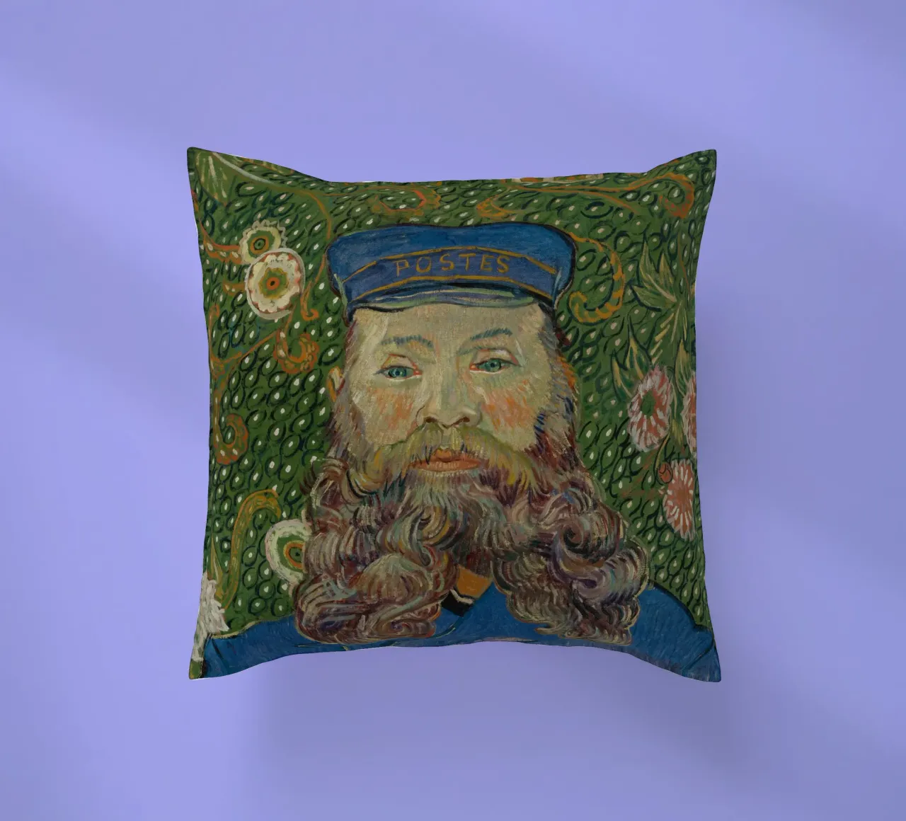 Vincent van Gogh - Ritratto di Joseph Roulin cuscino da Timeless Artworks
