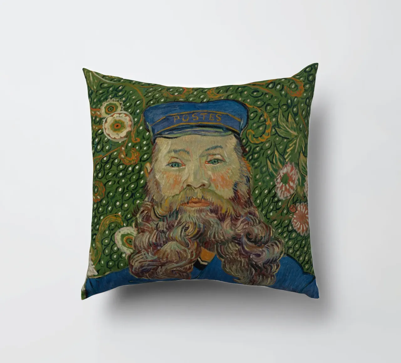 Vincent van Gogh - Ritratto di Joseph Roulin cuscino da Timeless Artworks