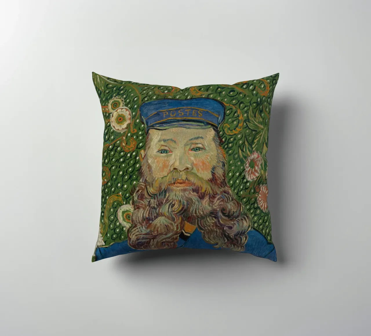 Vincent van Gogh - Ritratto di Joseph Roulin cuscino da Timeless Artworks