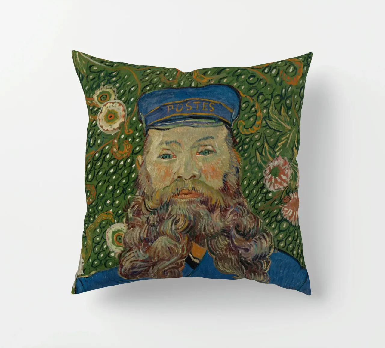 Vincent van Gogh - Ritratto di Joseph Roulin cuscino da Timeless Artworks