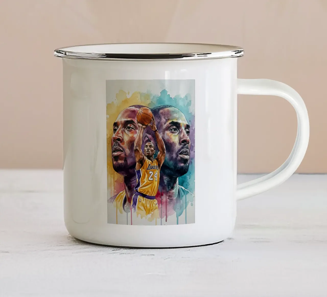La leggenda di Kobe Bryant tazza in smalto da Kalis