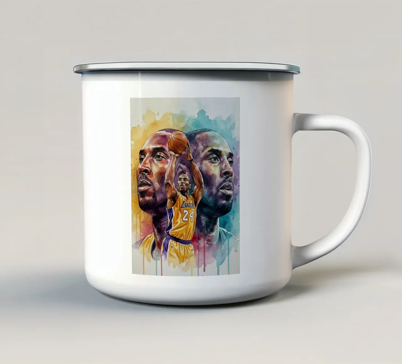 La leggenda di Kobe Bryant tazza in smalto da Kalis