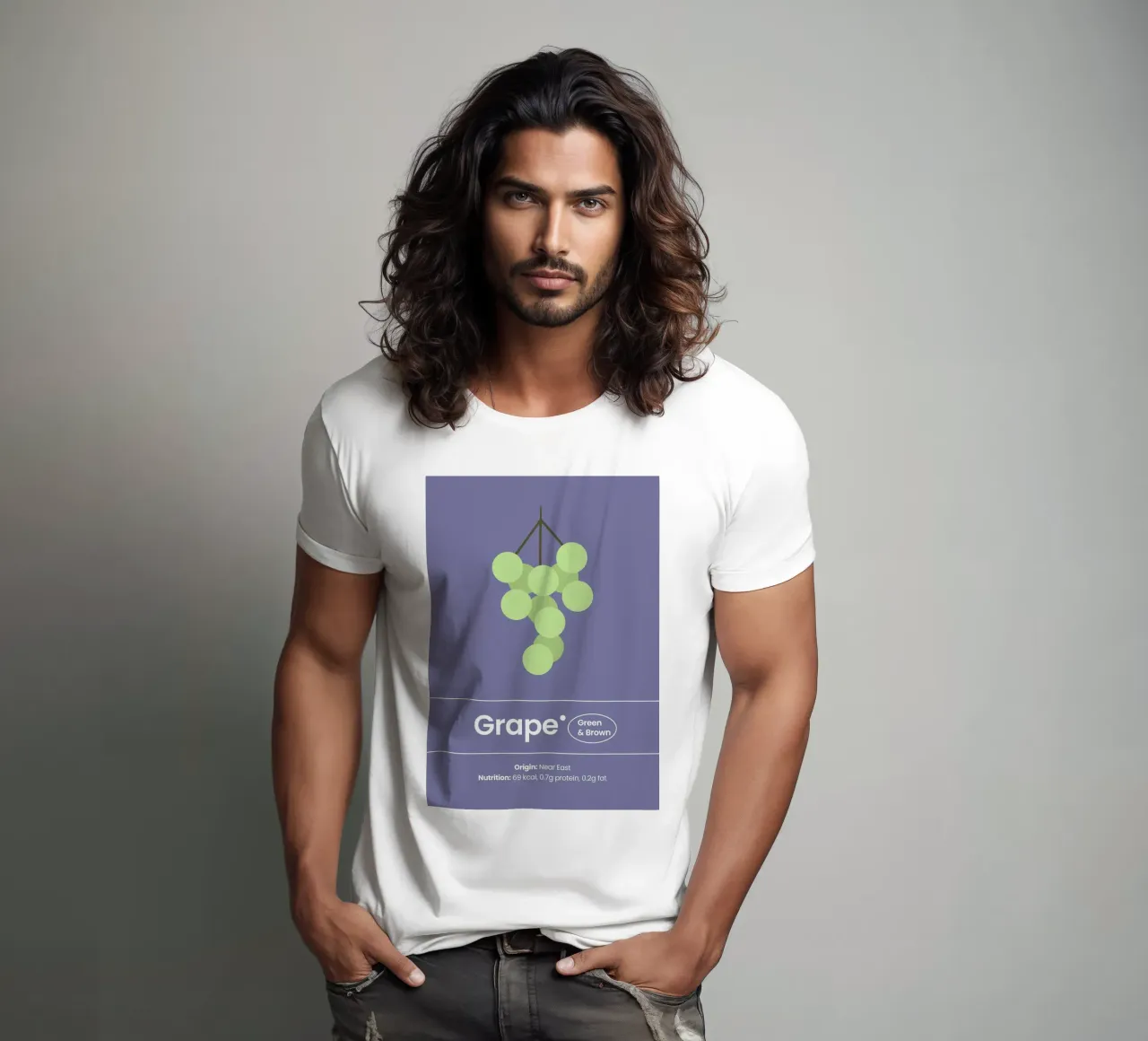 L'arte dell'uva t-shirt da Nina Wolf