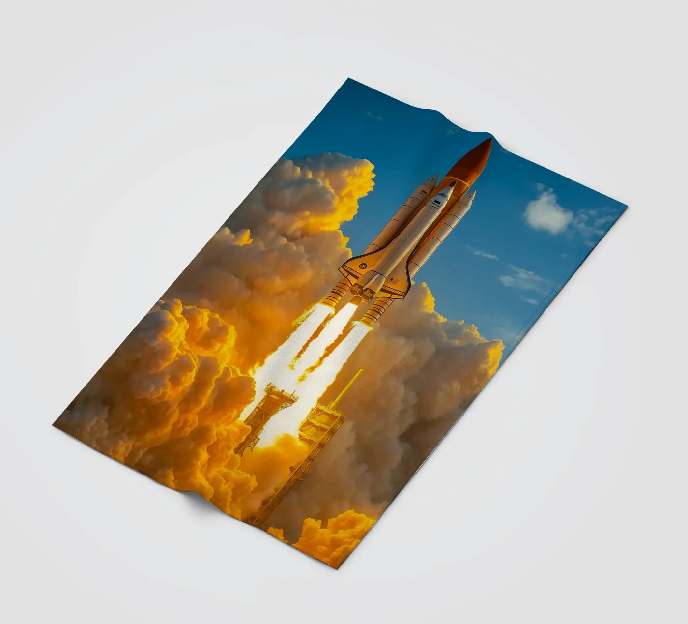 spaceship rocket Fleecedecke von tamarind