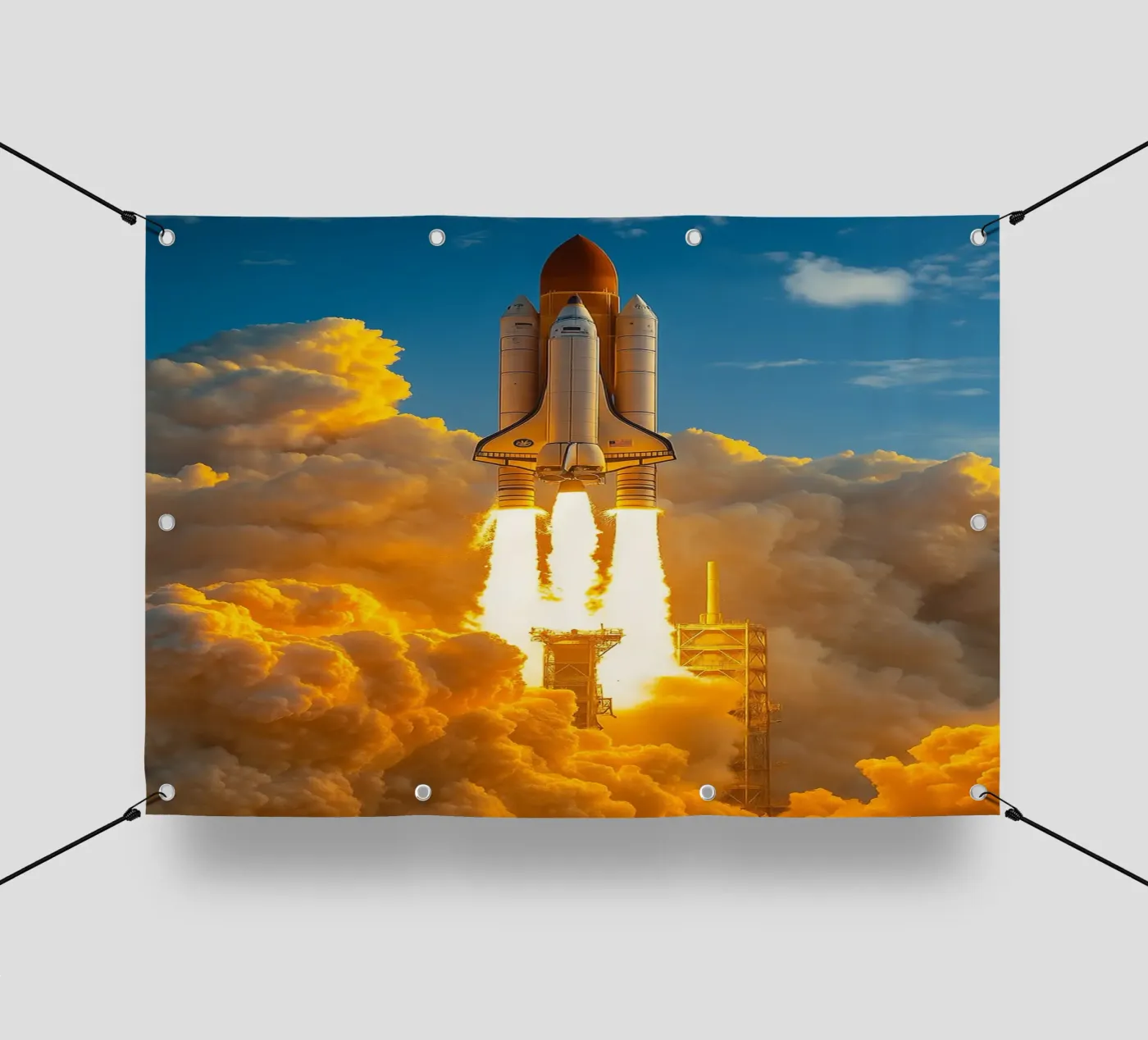 fusée spatiale bâche pvc de tamarind