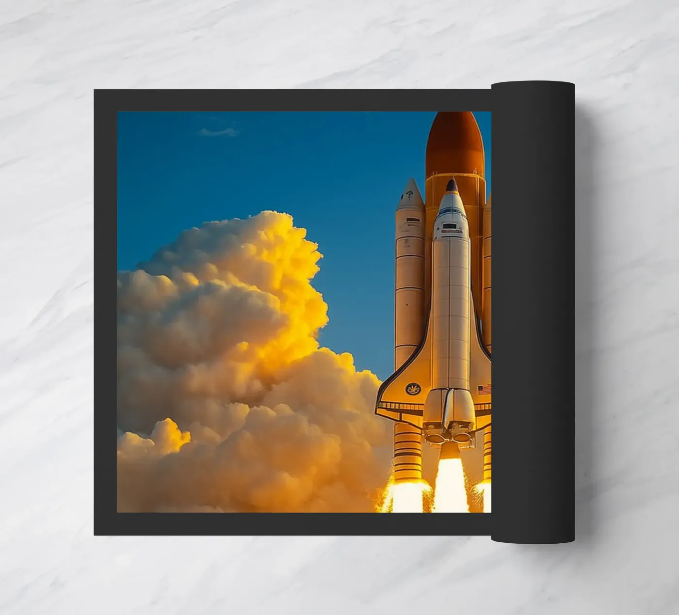 spaceship rocket paillasson de tamarind