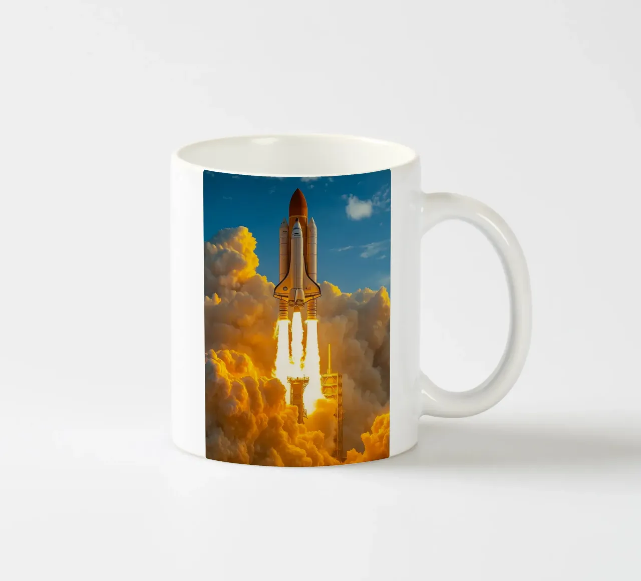 razzo astronave tazza in ceramica da tamarind