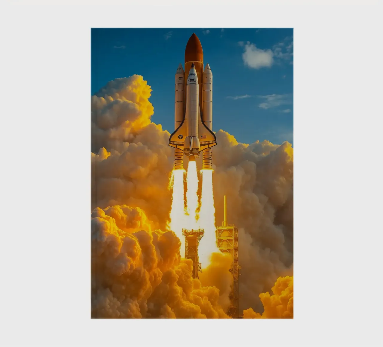 spaceship rocket notebook by tamarind